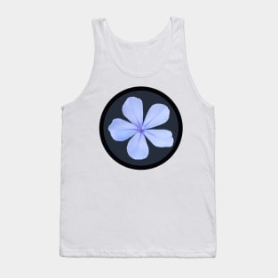 Wild Blue Phlox Flower Circle Frame Tank Top